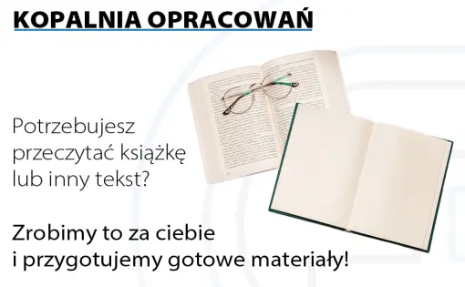 Opracowania - przeczytamy za ciebie książkę